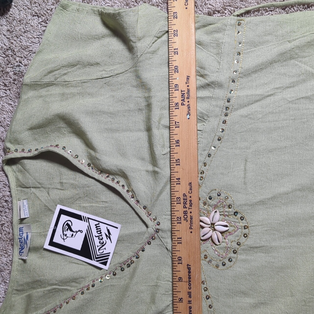 NWT Cotton/Rayon/Linen 2 Piece Set Made In India Would Fit Best Size M - Picture 7 of 14